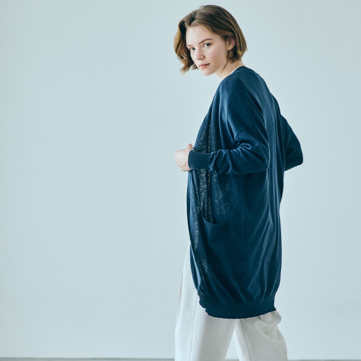 JILLSTUART シルク カーディガン ロング 66-696103